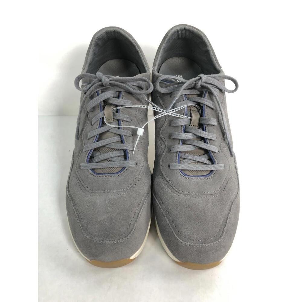 OluKai Koheo Men Size 12 Charcoal Gray Suede Collapsible Drop-In Heel Shoes $160 - Picture 3 of 9
